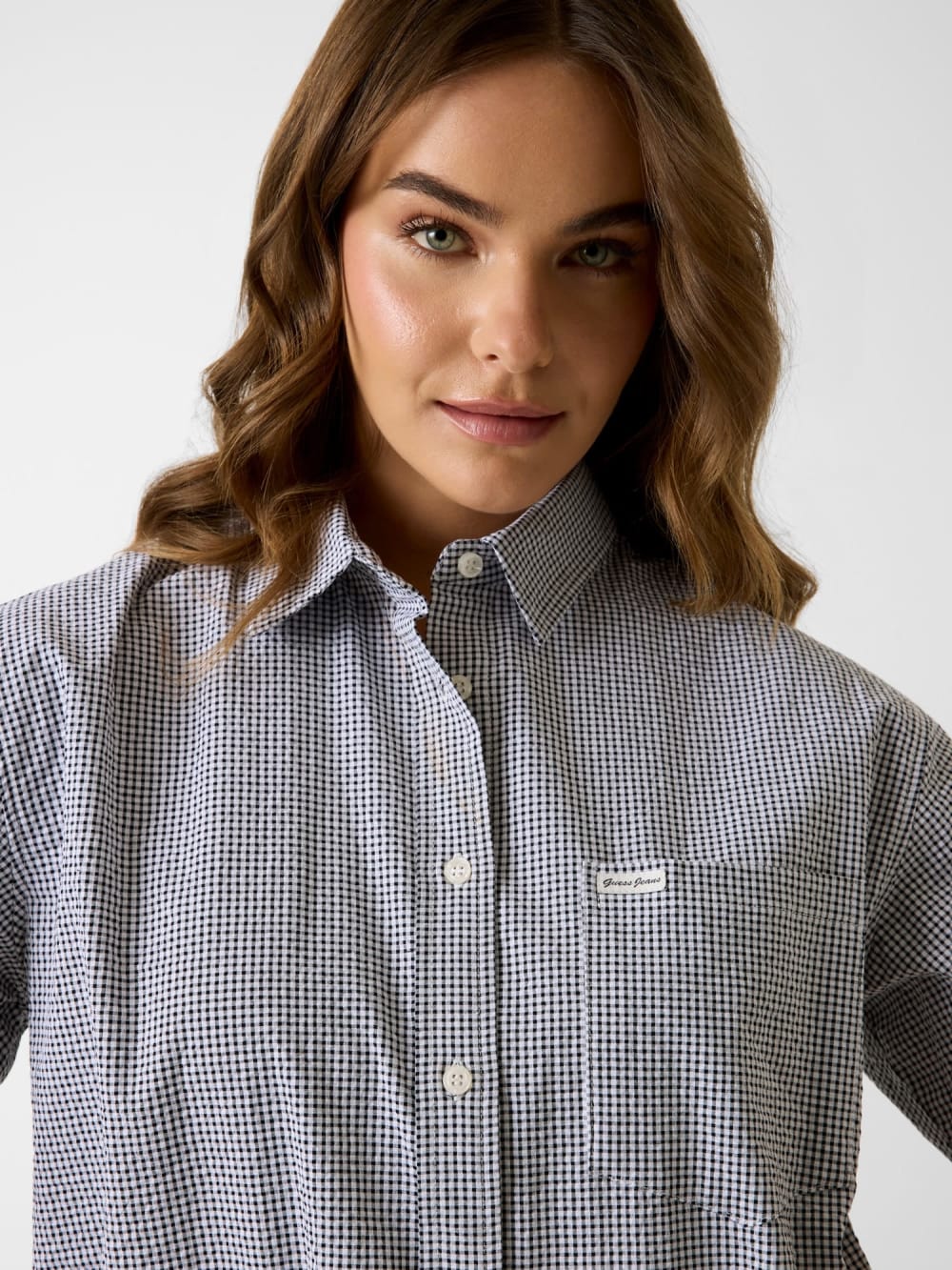 Checked boxy shirt