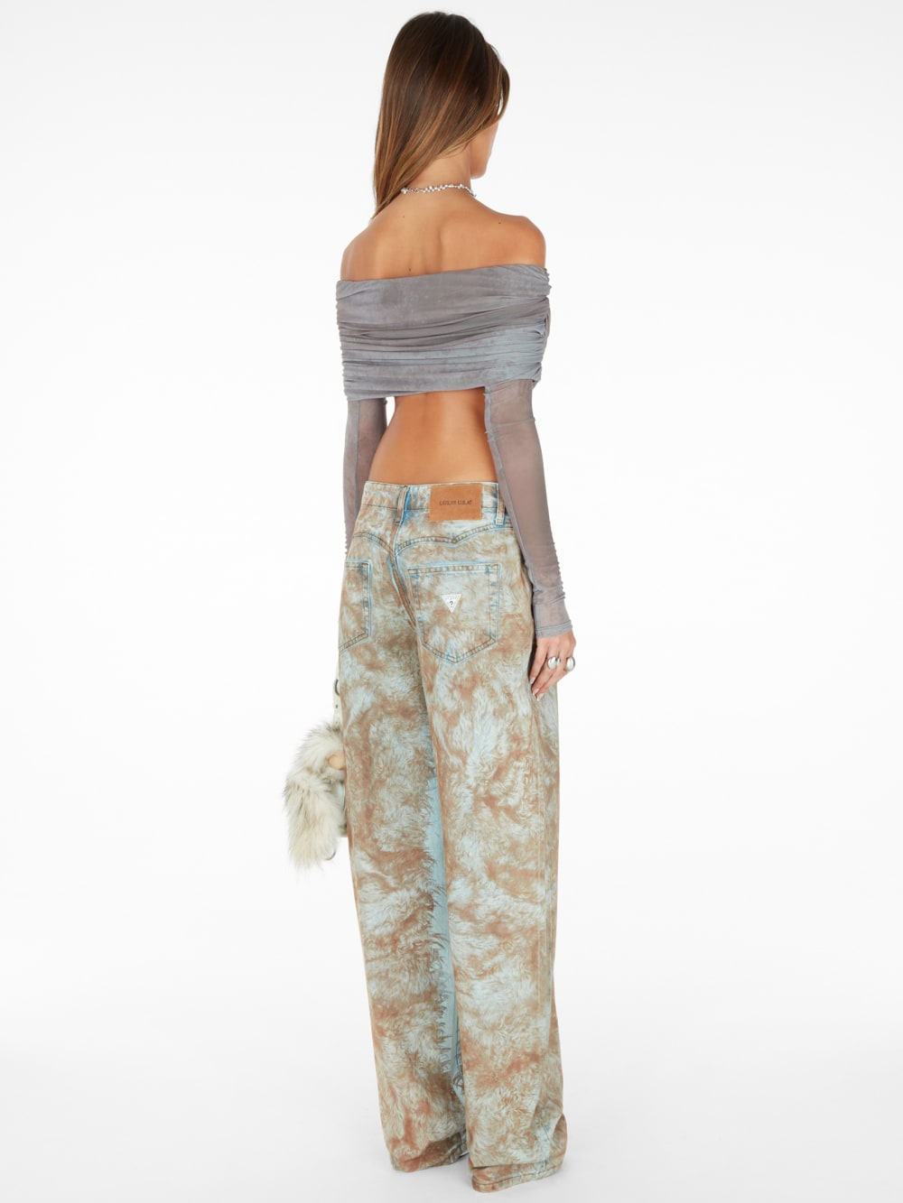 off-the-shoulder crop top