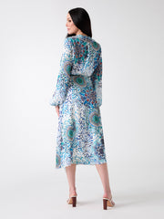Mina Printed Wrap Dress