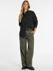 Oversized Long-Sleeve Pocket Shirt