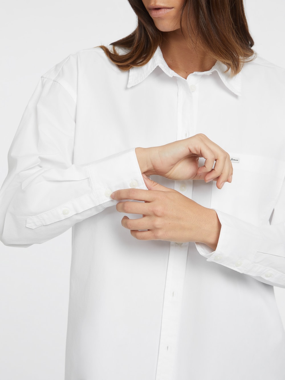 Oversized Long-Sleeve Pocket Shirt