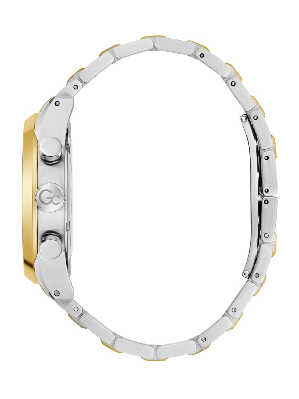 Gc Two-Tone and Green Multifunction Watch