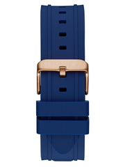 Rose Gold-Tone and Blue Multifunction Watch