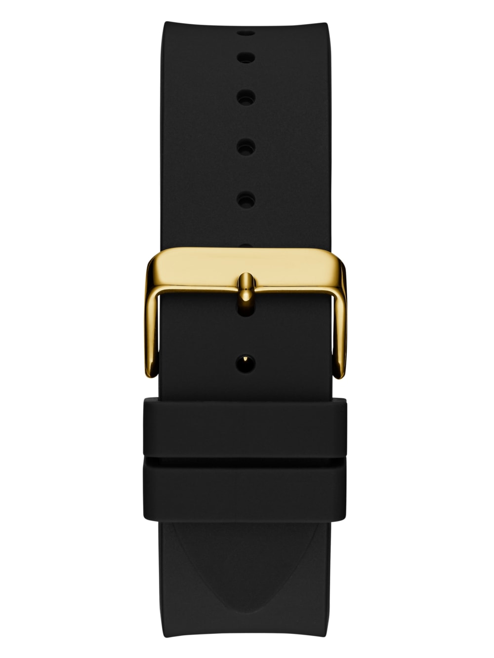Black and Gold-Tone Silicone Analog Watch