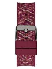 G-Cube Red Leather Multifunction Watch