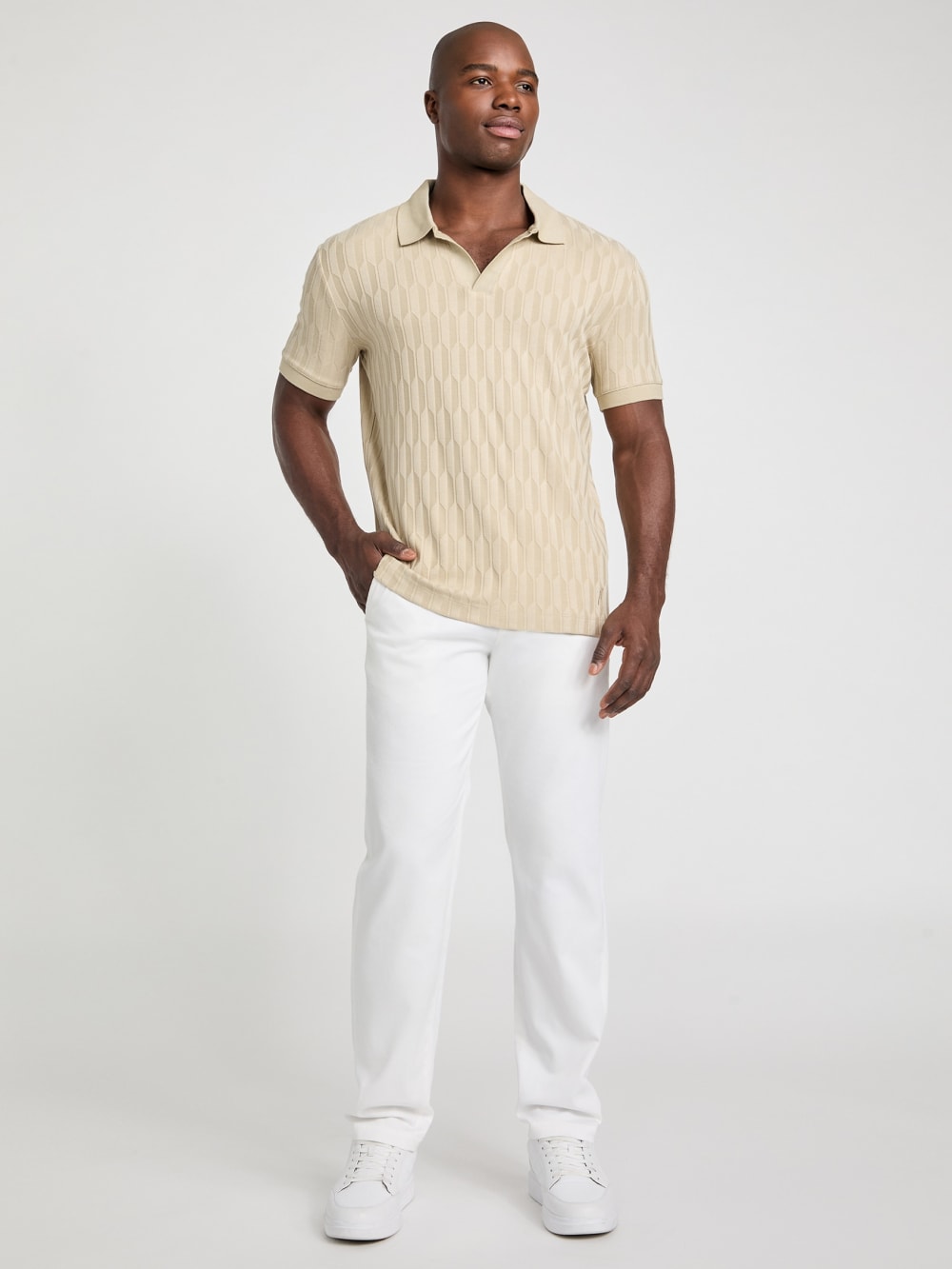 Jacquard Knit Polo