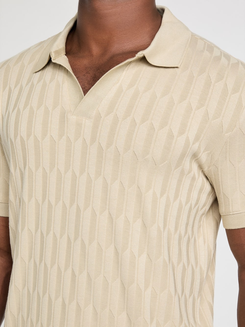 Jacquard Knit Polo
