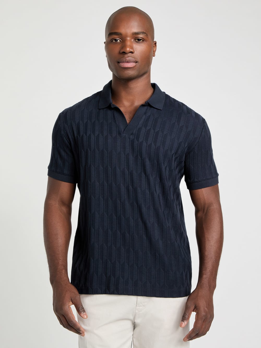 Jacquard Knit Polo