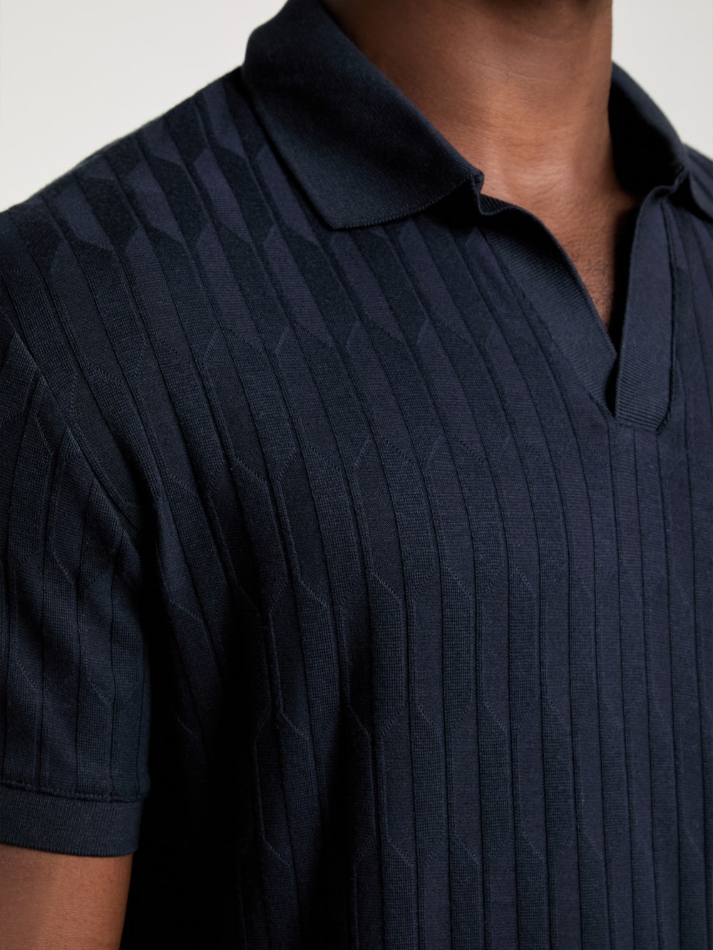 Jacquard Knit Polo