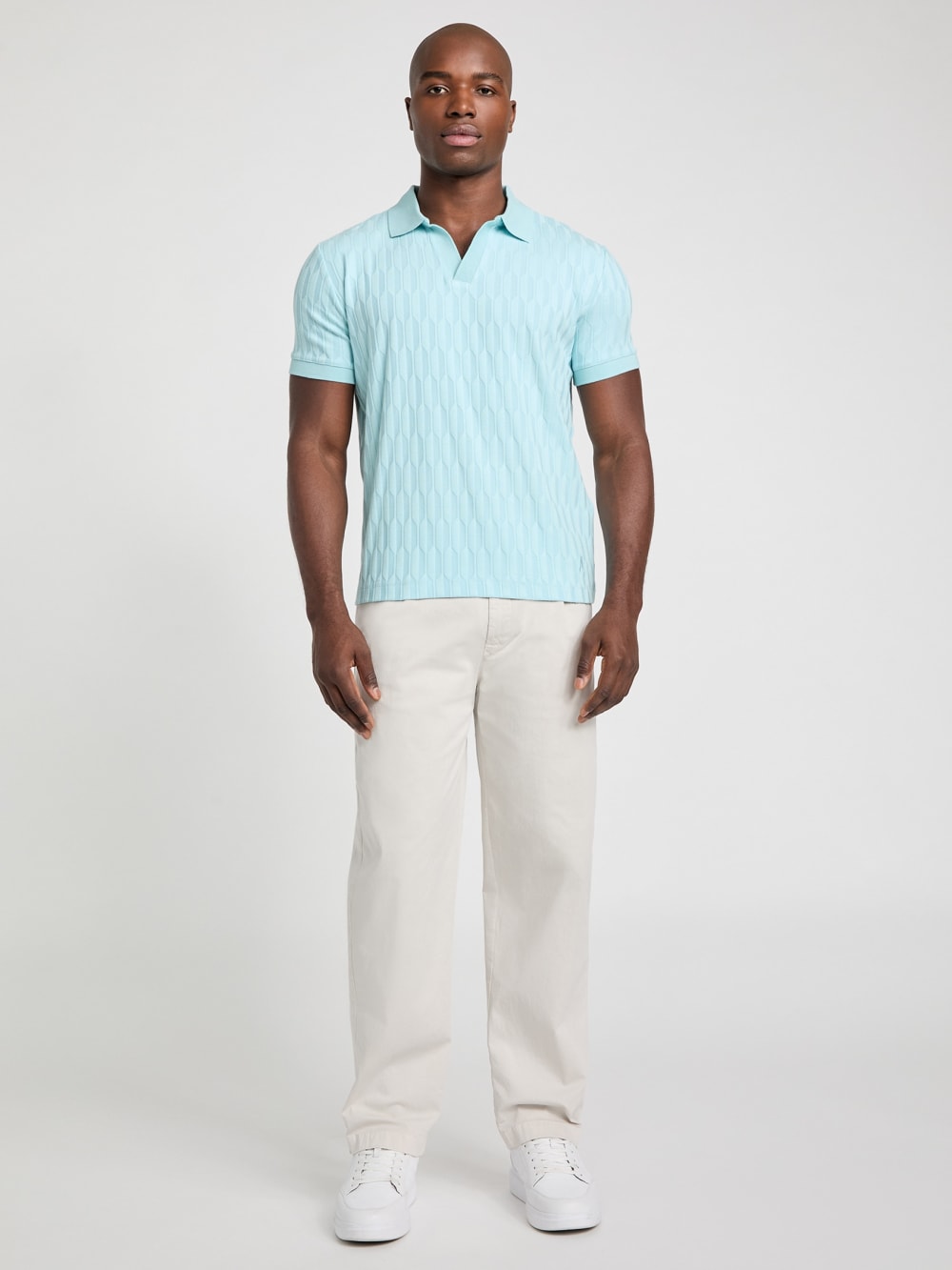 Jacquard Knit Polo