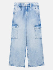 Eco Denim Cargo Pants (7-16)