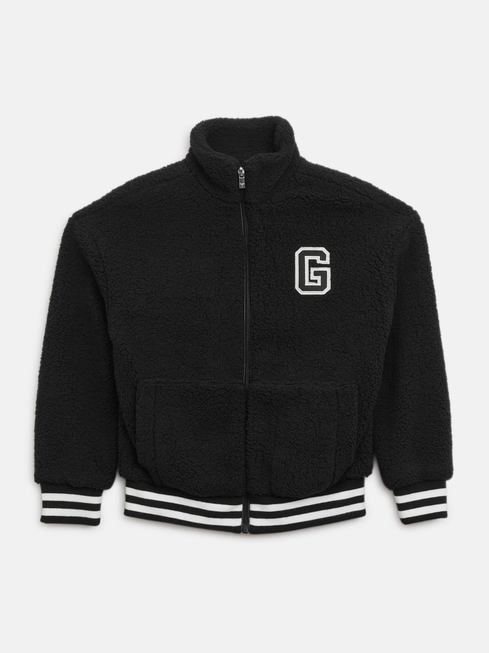 Faux-Fur Varsity Jacket (7-16)