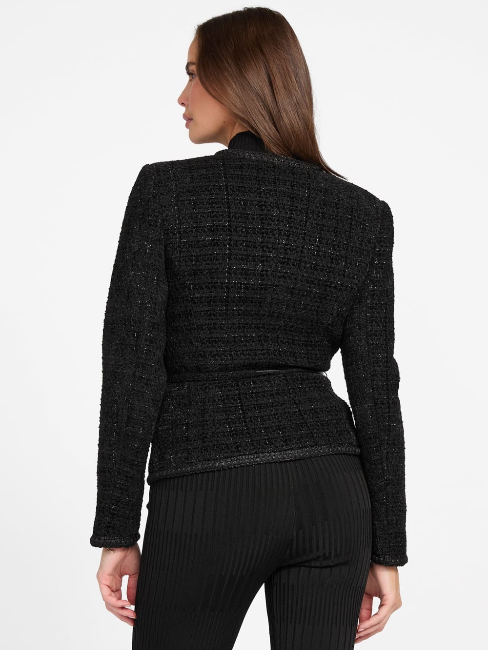 Eco Sue Belted Boucl  Blazer