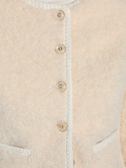 Ivana Faux-Fur Buttoned Jacket