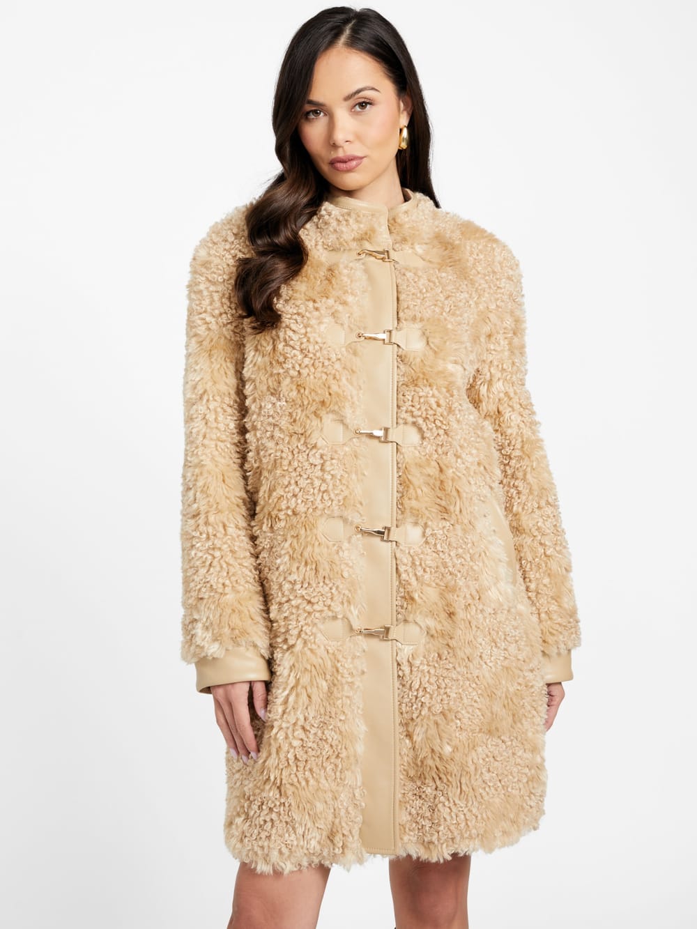 Rachel Faux-Fur Midi Coat