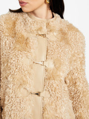 Rachel Faux-Fur Midi Coat