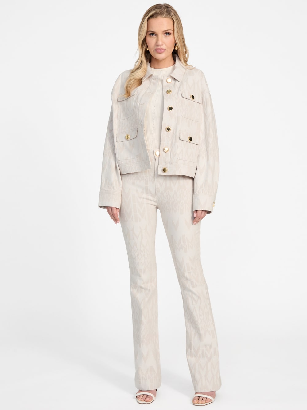 Sarah Monogram Denim Jacket