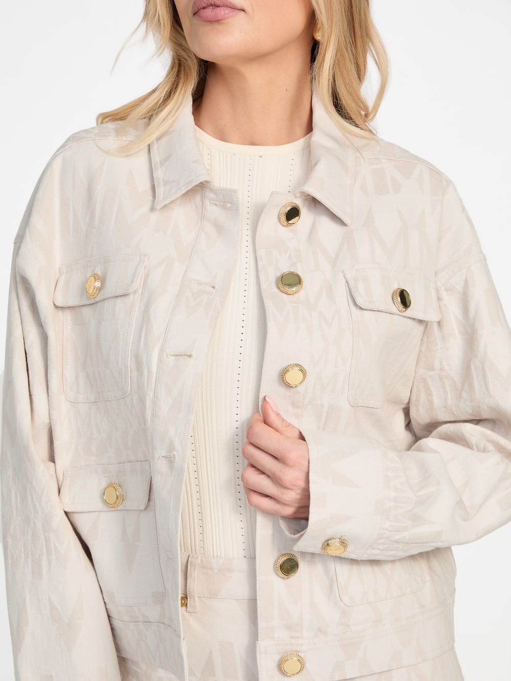 Sarah Monogram Denim Jacket