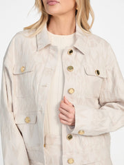 Sarah Monogram Denim Jacket