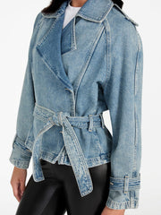 Eco Runa Belted Denim Jacket