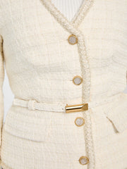 Eco Sue Belted Bouclé Blazer