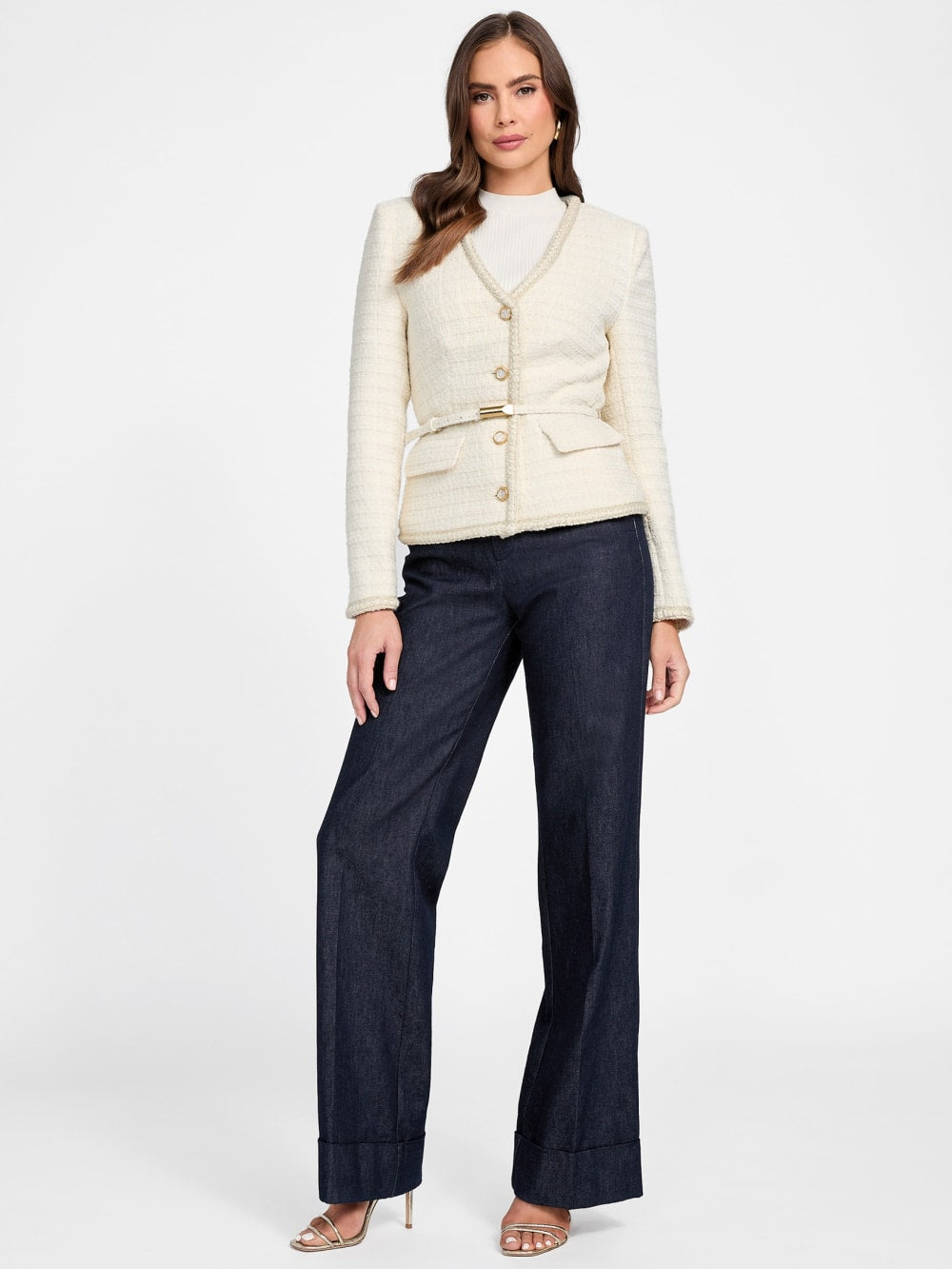 Eco Sue Belted Bouclé Blazer