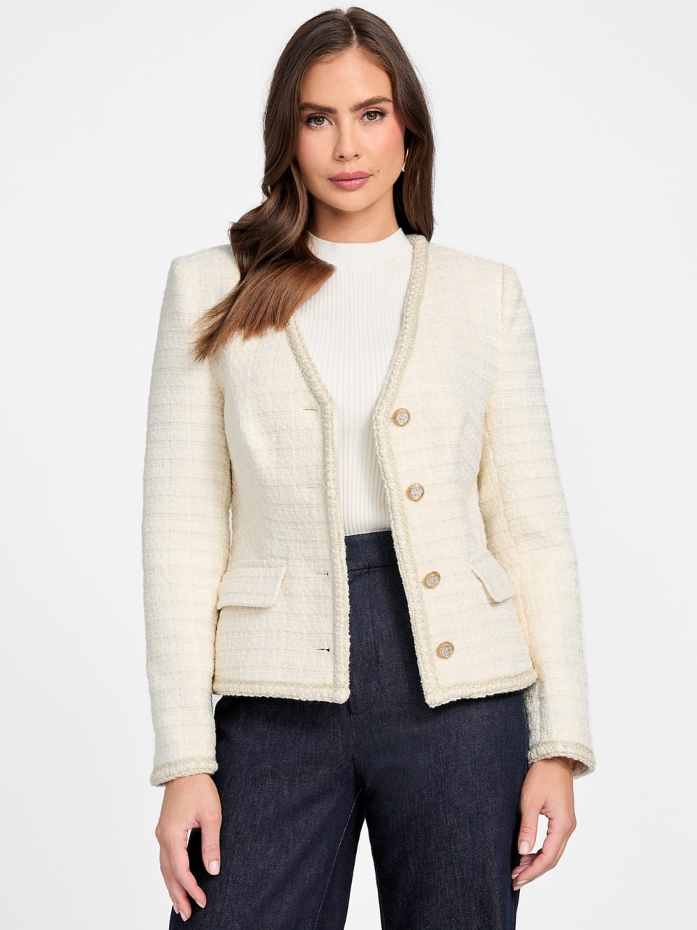 Eco Sue Belted Bouclé Blazer