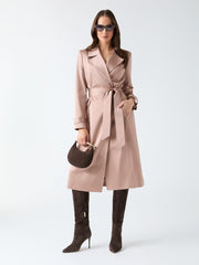 Eleonor Satin Wrap Trench