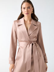 Eleonor Satin Wrap Trench