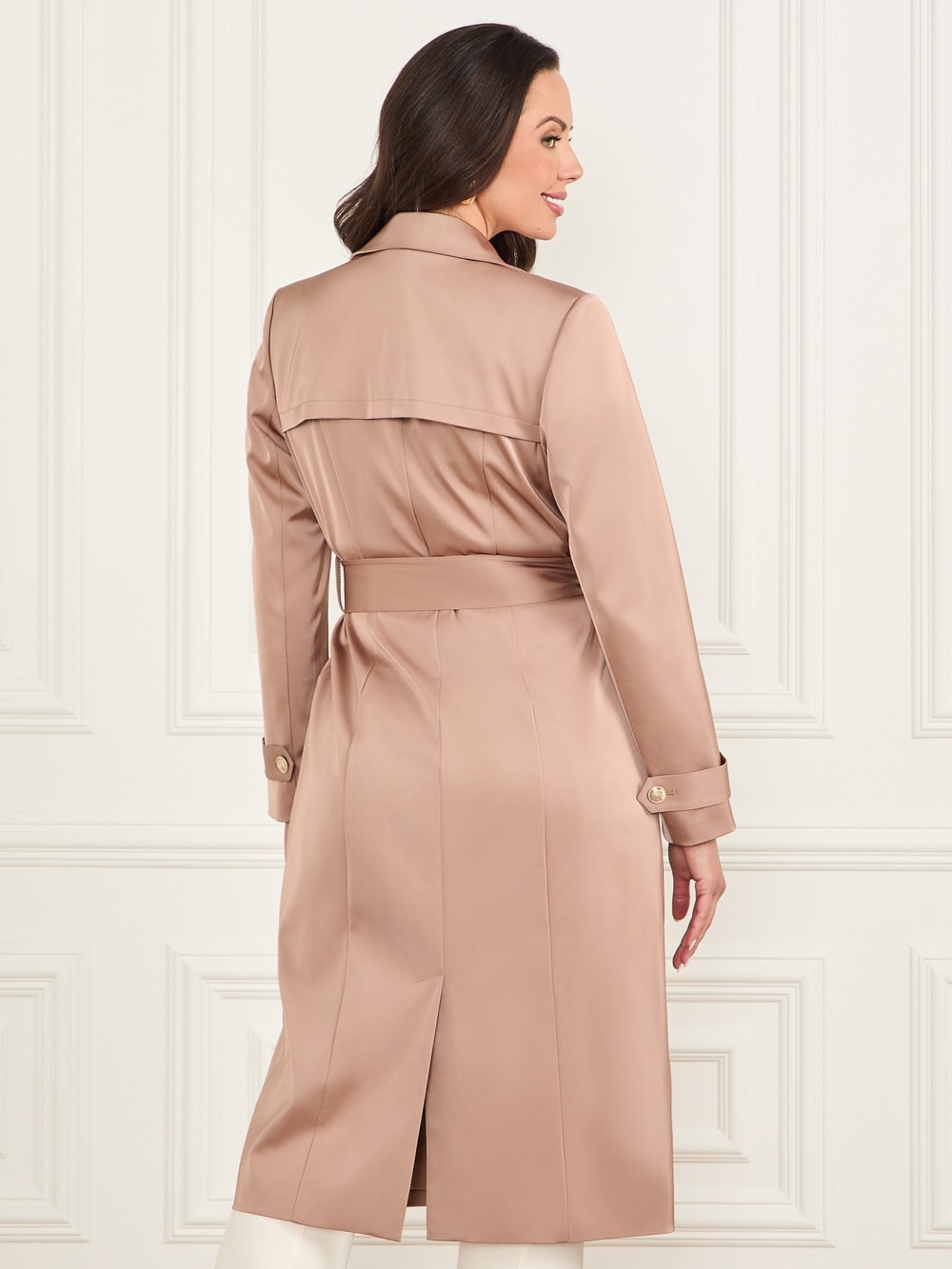 Eleonor Satin Wrap Trench