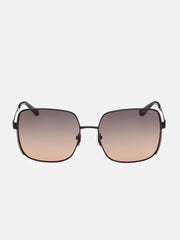 Oversized Square Metal Sunglasses