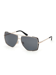 Oversized Metal Navigator Sunglasses