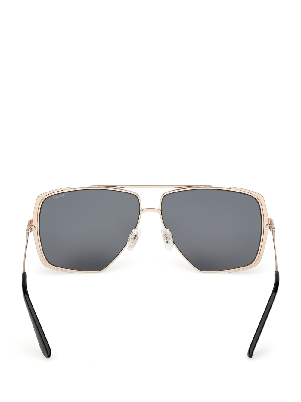 Oversized Metal Navigator Sunglasses