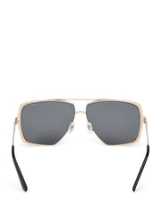 Oversized Metal Navigator Sunglasses