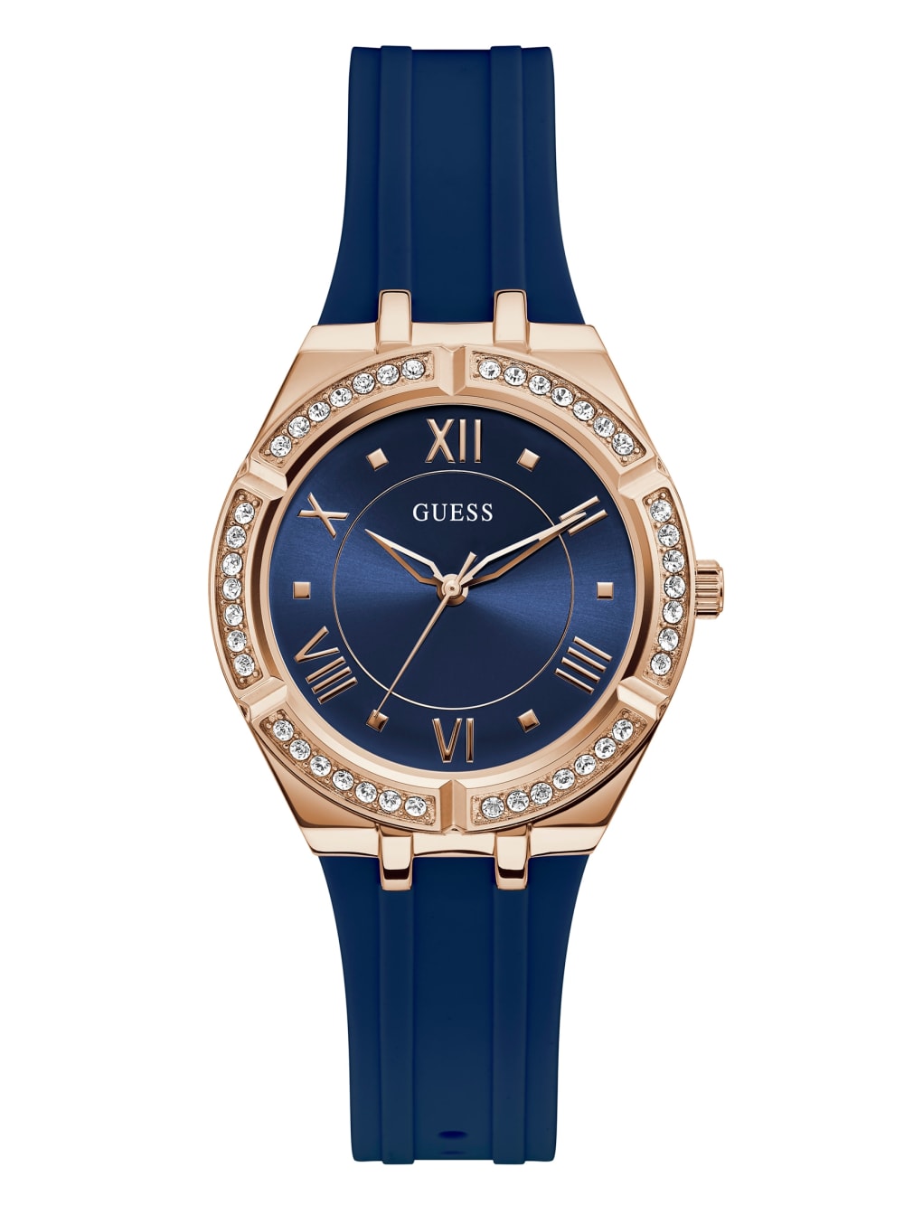 Blue Silicone Analog Watch