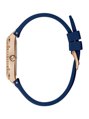 Blue Silicone Analog Watch