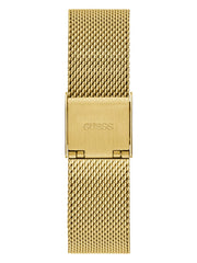 Gold-Tone Mesh Analog Watch