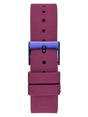 Iridescent and Burgundy Analog Watch