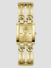 Gold-Tone Square Analog Watch
