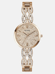 Rose Gold-Tone Shimmer Analog Watch
