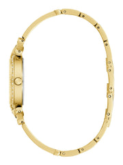 Gold-Tone Rhinestone Analog Watch