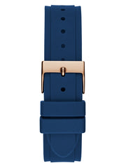 Rose Gold-Tone and Blue Multifunction Watch