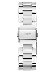 Silver-Tone and Denim Multifunction Watch