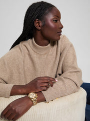 Gold-Tone Multifunction Watch