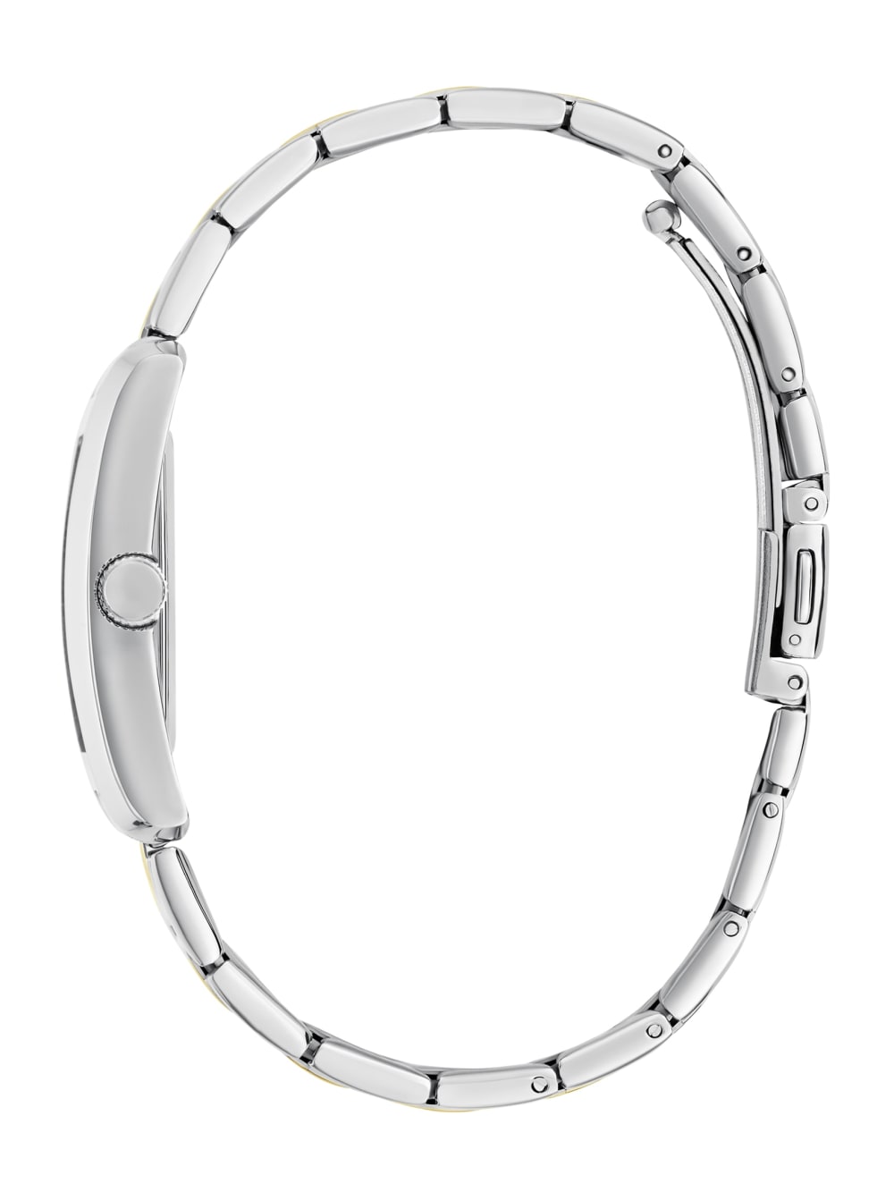 Multi-Tone and Black Square Analog Watch