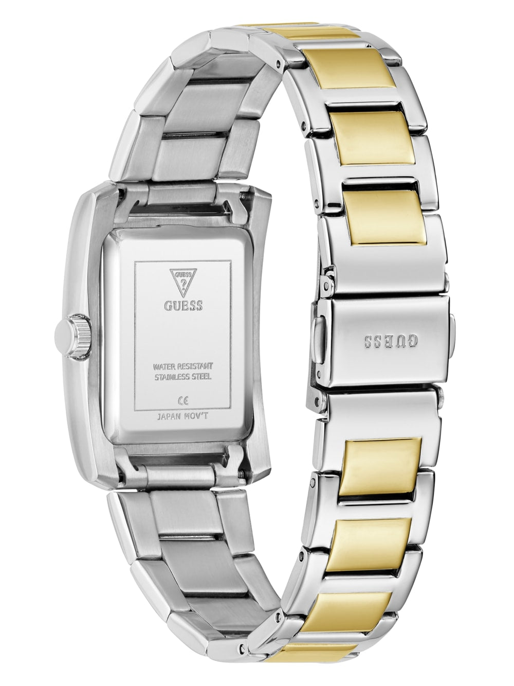 Multi-Tone and Black Square Analog Watch