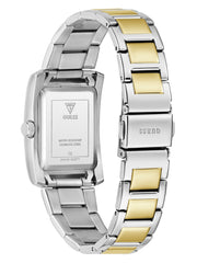 Multi-Tone and Black Square Analog Watch