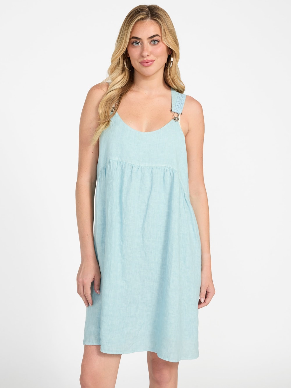 Gretel Overall Smock Mini Dress