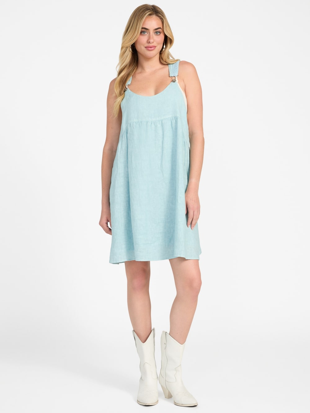 Gretel Overall Smock Mini Dress