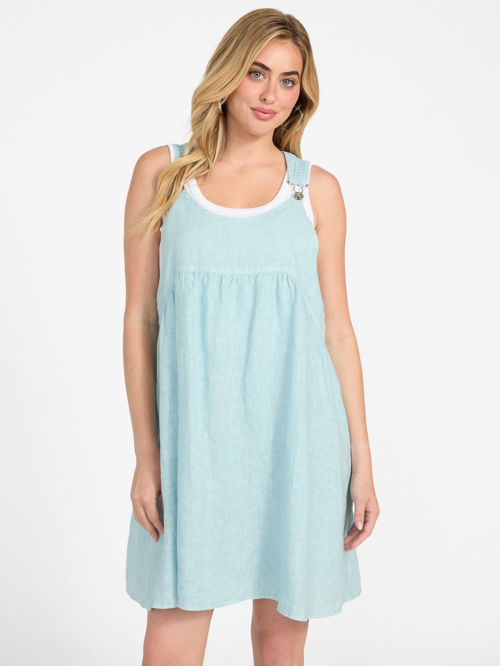 Gretel Overall Smock Mini Dress